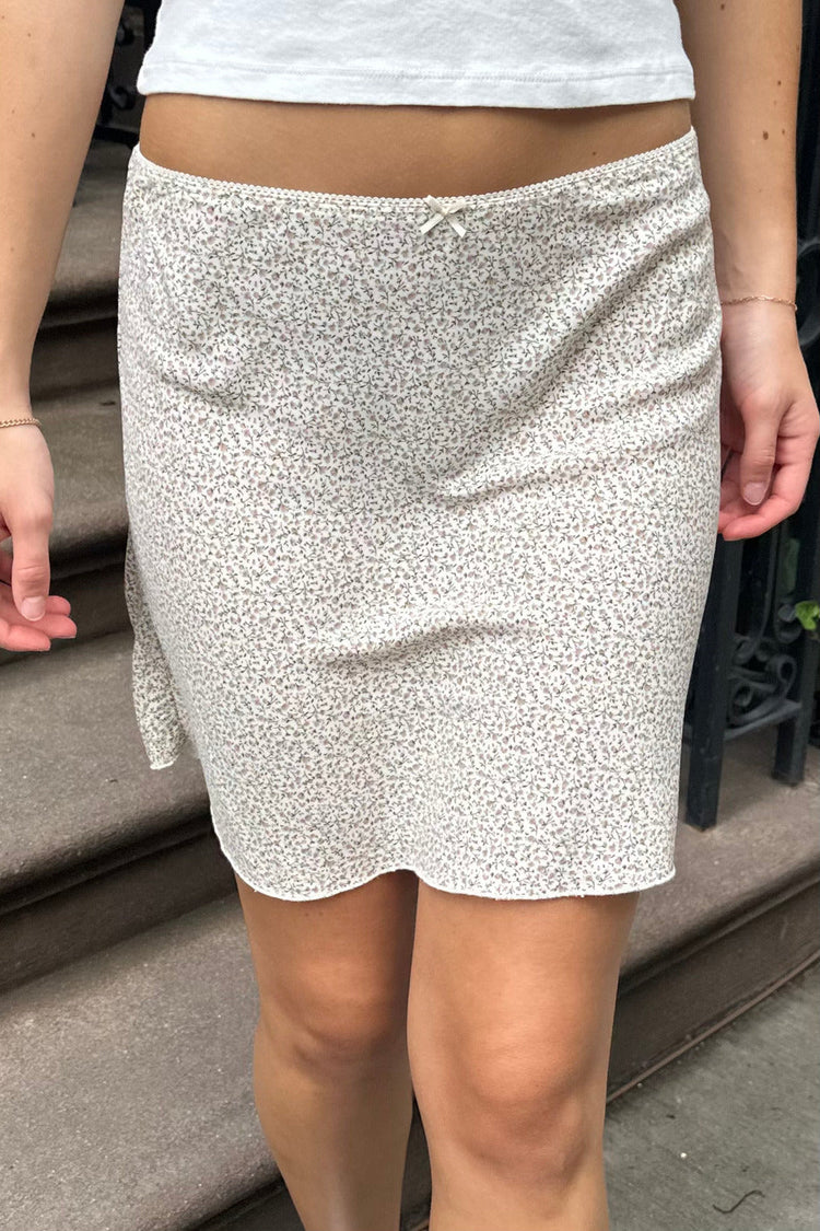 Ivory With Peach Florals / XS/S