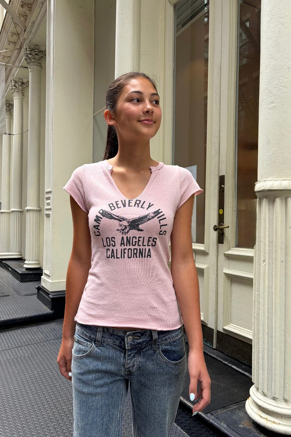 Ava Beverly Hills Top | Pastel Pink / XS/S