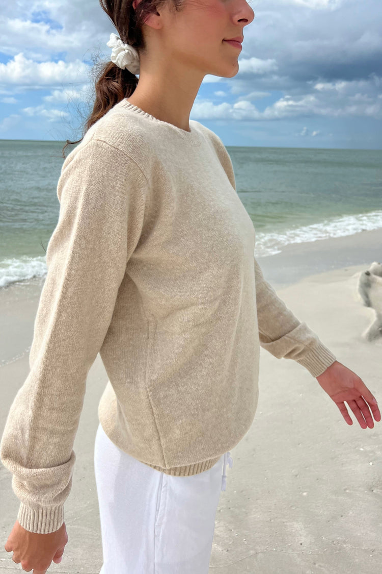 Martha Wool Sweater | Beige / Regular Fit