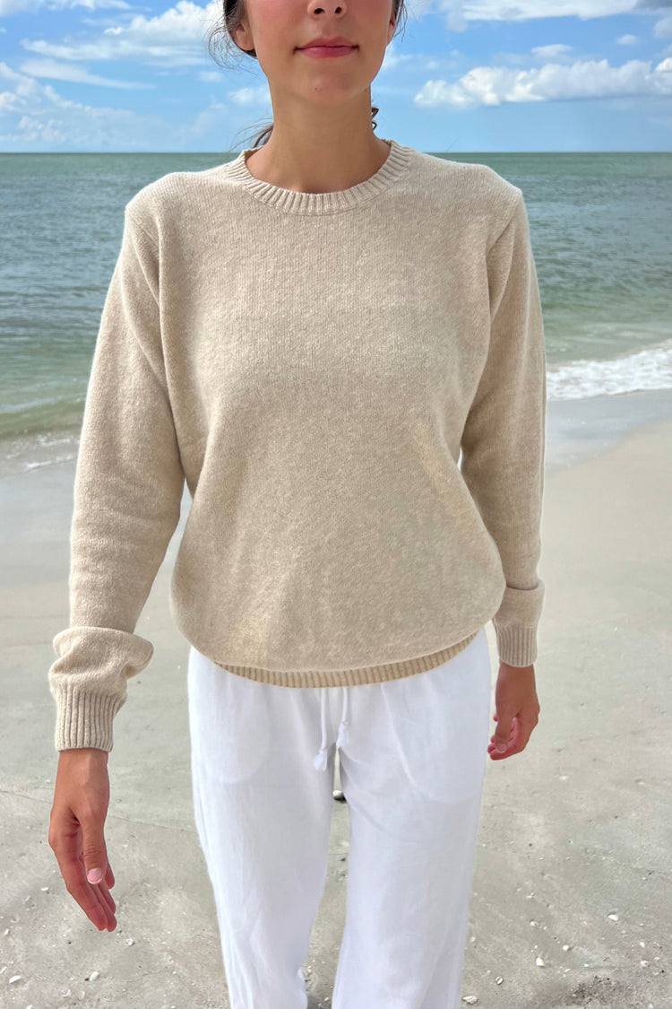 Martha Wool Sweater | Beige / Regular Fit