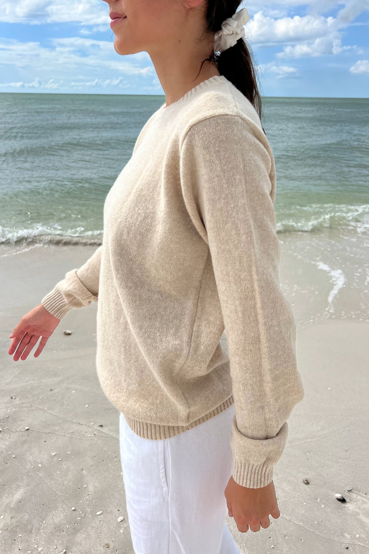 Martha Wool Sweater | Beige / Regular Fit