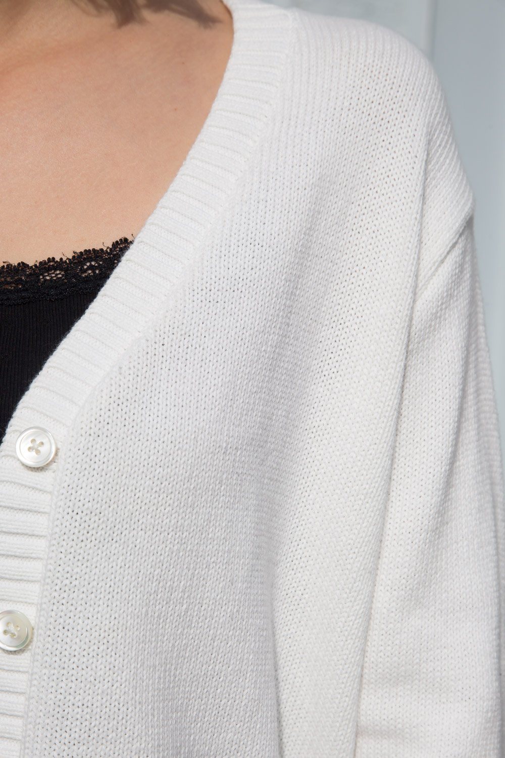 Billie Cotton Sweater | Ivory / XS/S