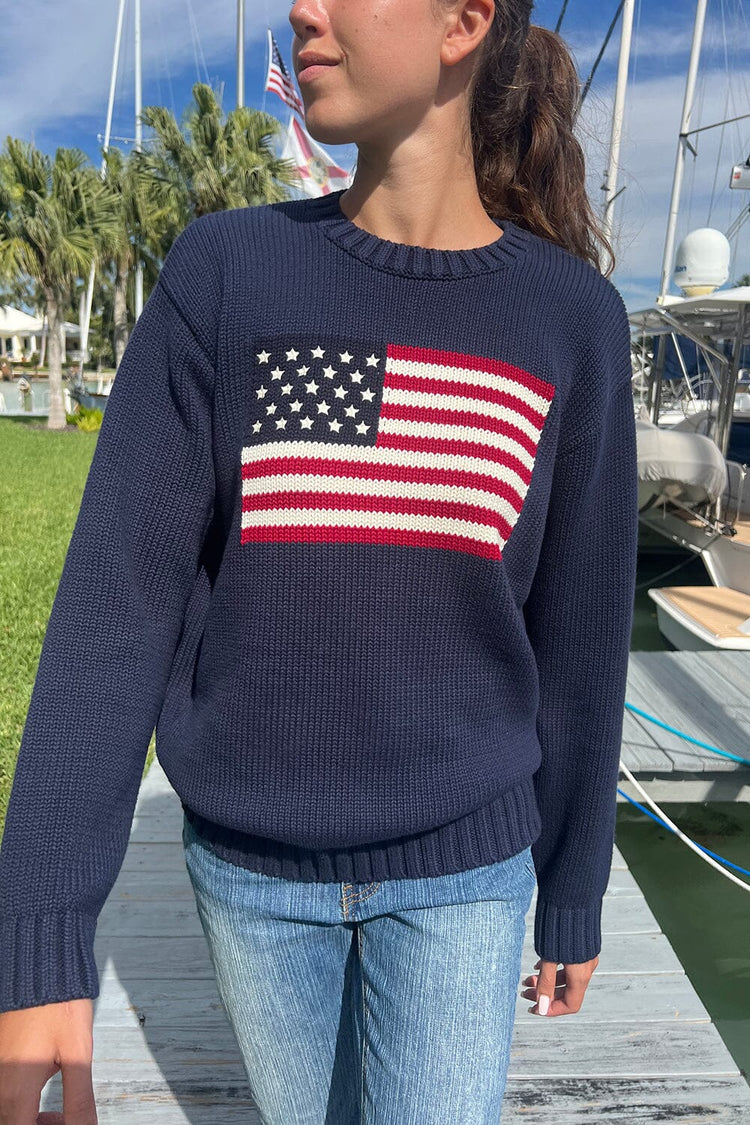 Nico American Flag Sweater – Brandy Melville Europe