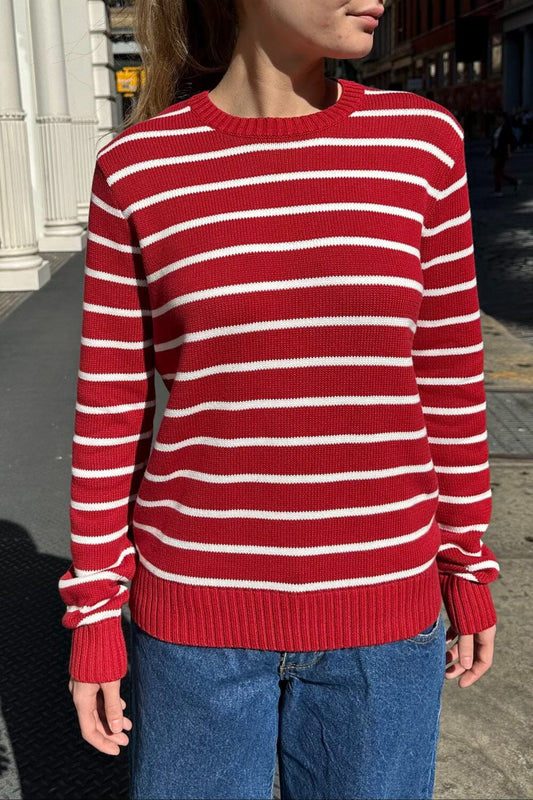 Red With White Stripes / S/M