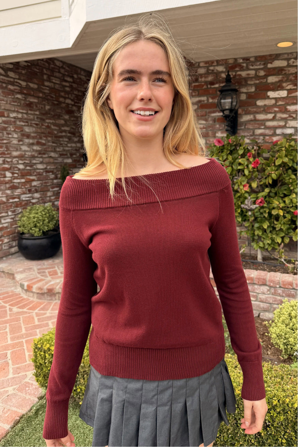 Renata Sweater | Burgundy / S