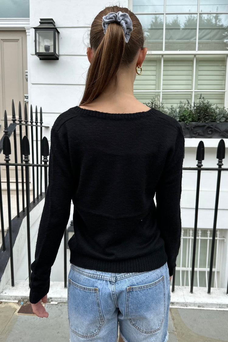 Amelie Mohair Sweater | Black