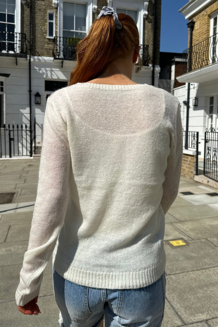 Amelie Mohair Sweater | Ivory