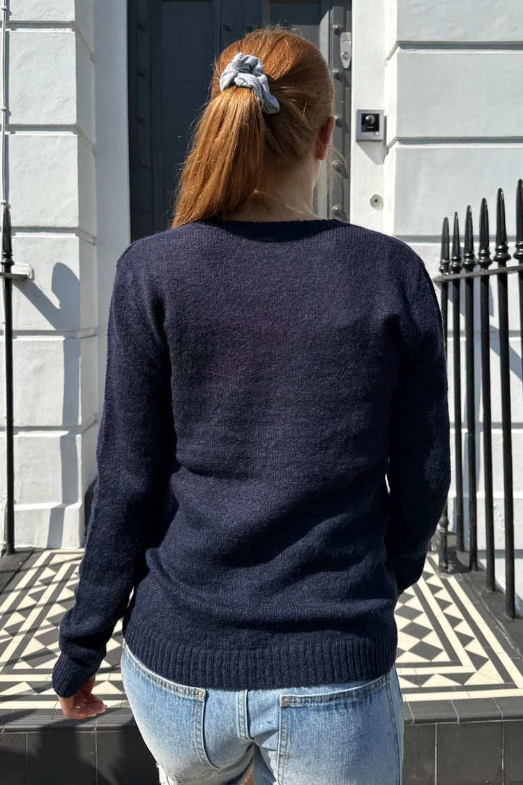 Amelie Mohair Sweater | Blue Navy