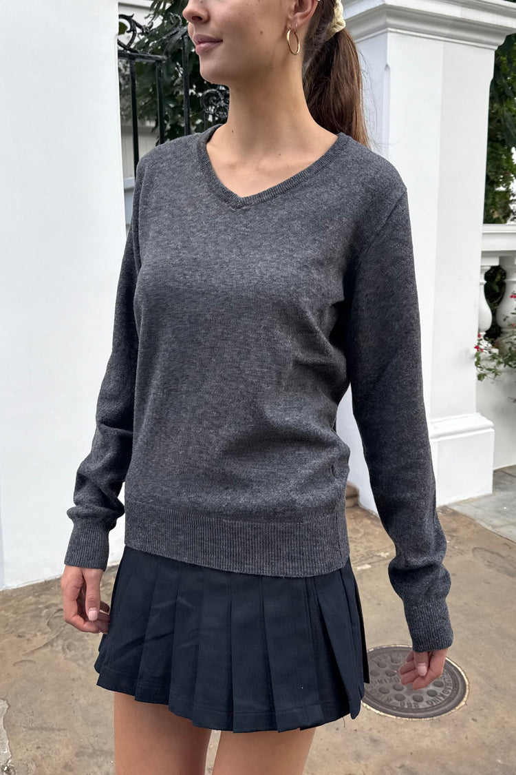 Avril Wool Sweater | Dark Grey / Regular Fit