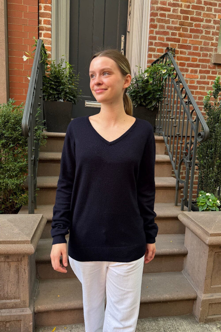Martha Thick Sweater | Dark Navy Blue / One Size