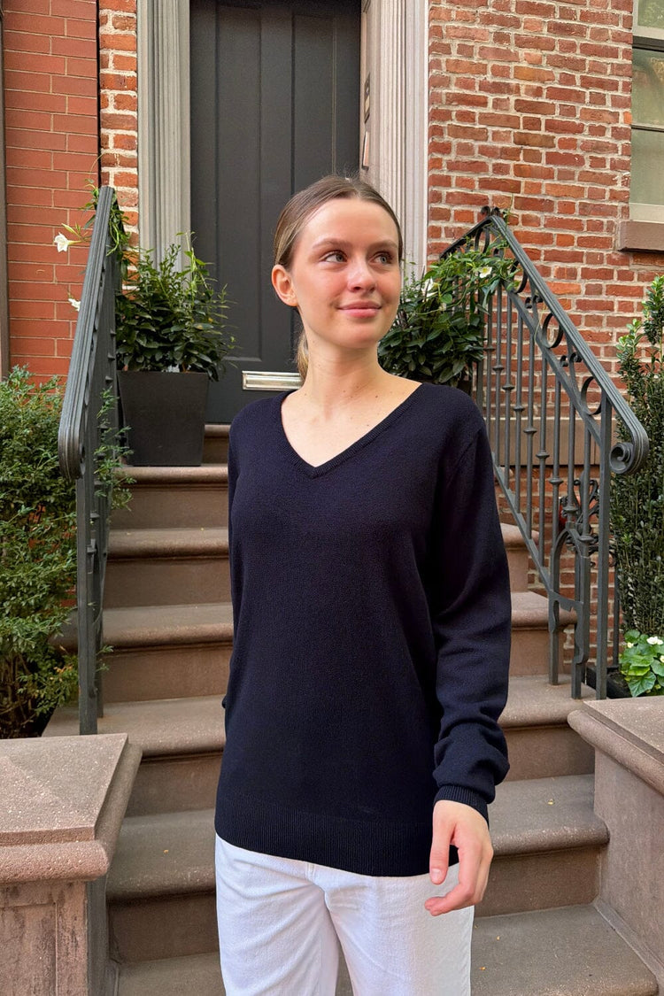 Martha Thick Sweater | Dark Navy Blue / One Size