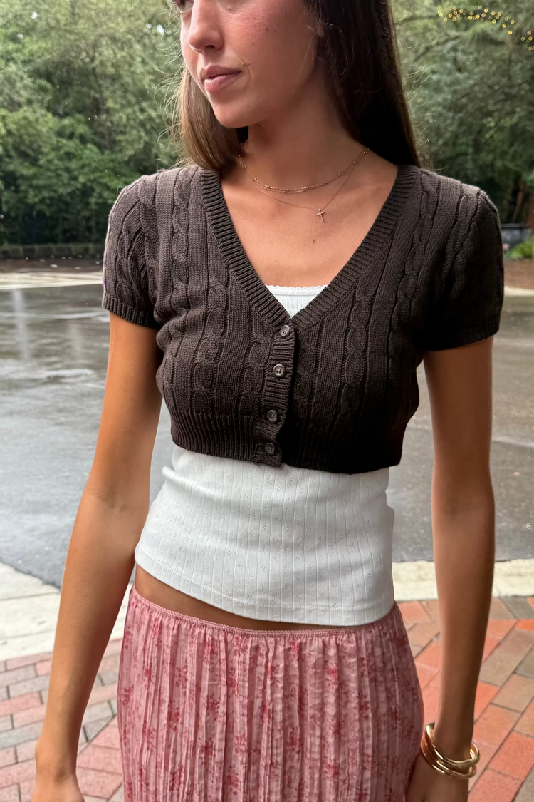 Zoa Cardigan | Mocha / XS/S