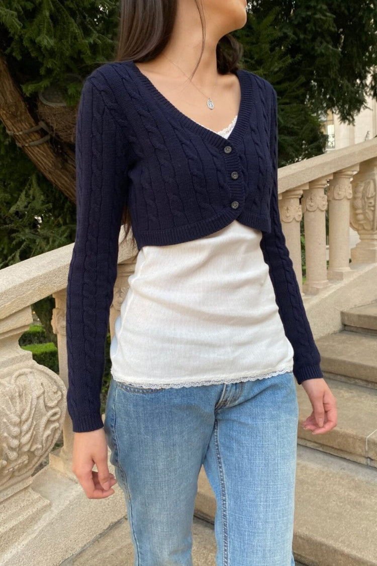 Zoa Cardigan | Dark Navy / XS/S