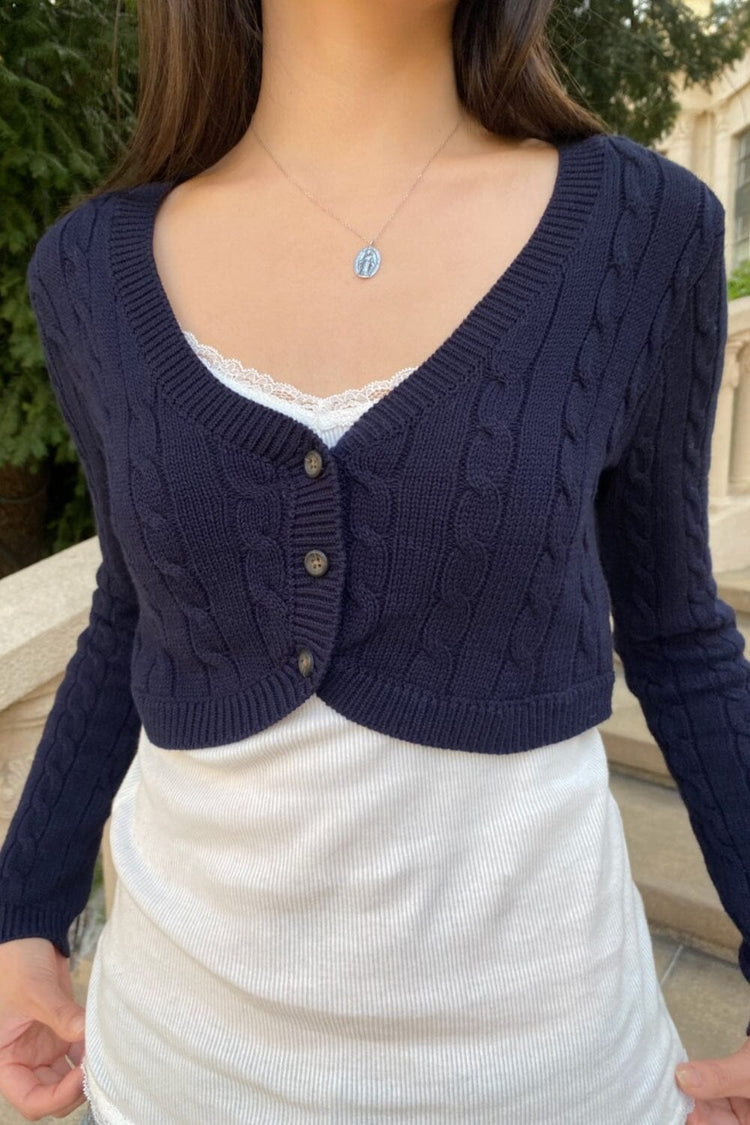 Zoa Cardigan | Dark Navy / XS/S