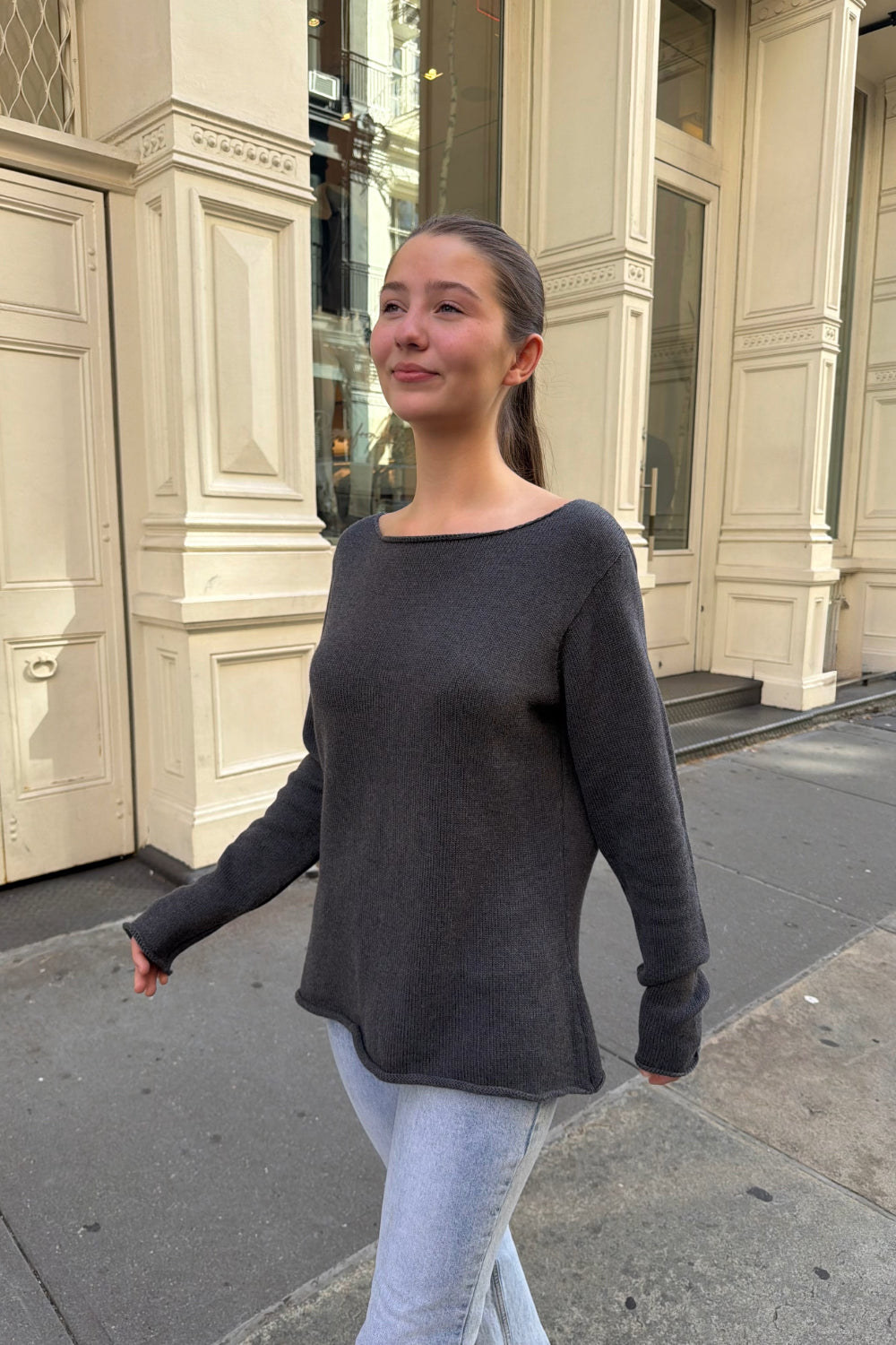 Georgia Sweater | Charcoal / S