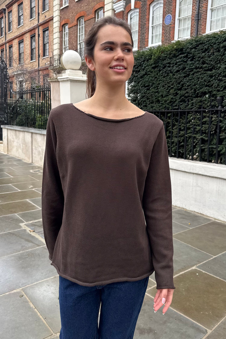 Martha Sweater | Dark Brown / Regular Fit