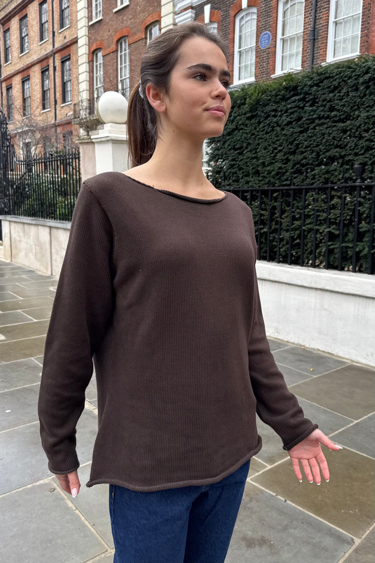 Martha Sweater | Dark Brown / Regular Fit
