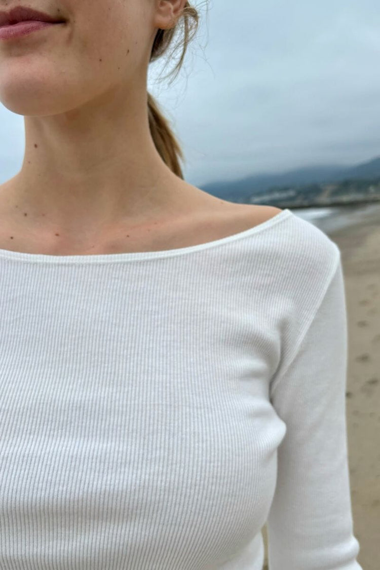 Catalina Top | Natural White / S