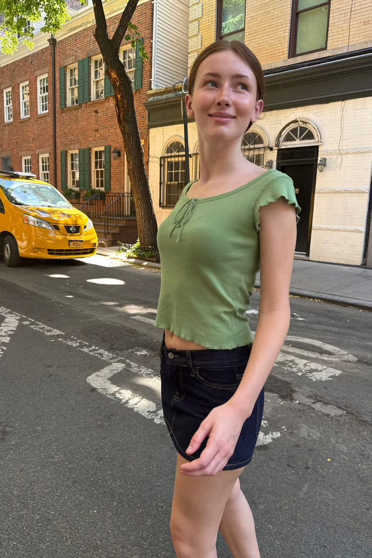 Noa Top | Light Olive Green / XS/S