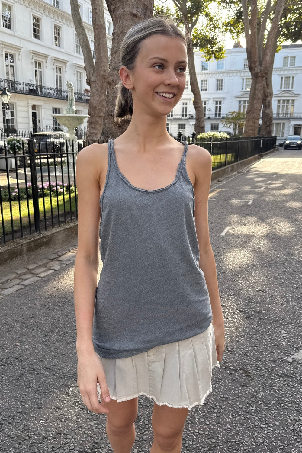 Roisin Tank | Heather Grey / XS/S