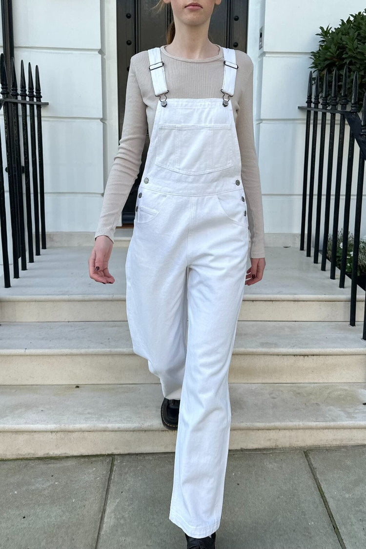 Hayley Overalls | White / S