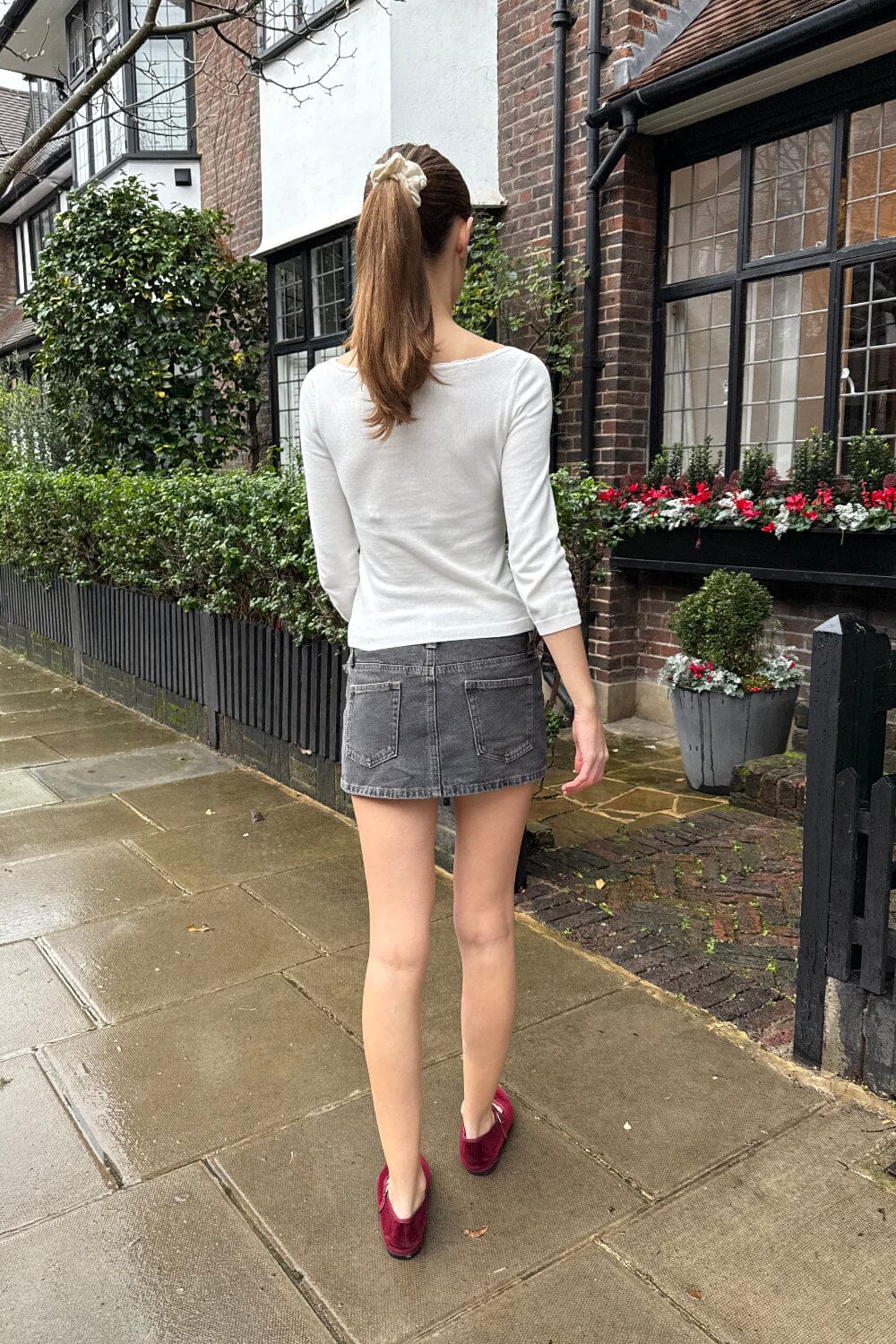 Malia Denim Mini Skirt | Dark Iron / XS/S