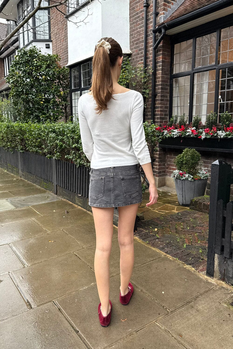 Malia Denim Mini Skirt | Dark Iron / XS/S