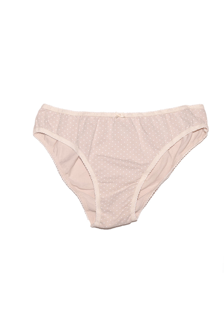 Underwear | Mauve with White Polka Dots / XS/S