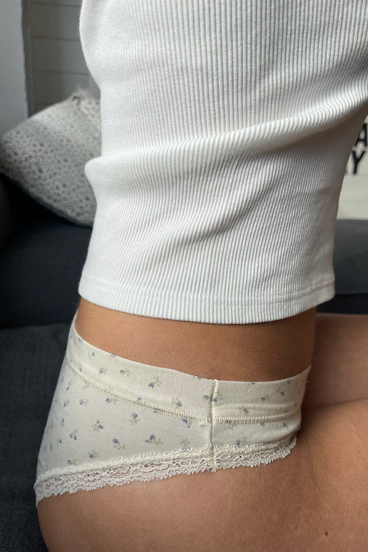 Floral Undies | Blue Green Floral / XS/S