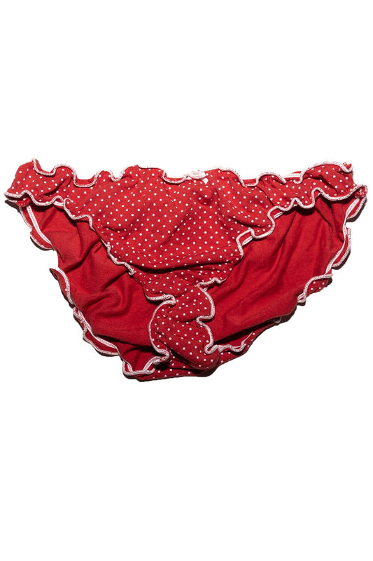 Red With White Polka Dots / S