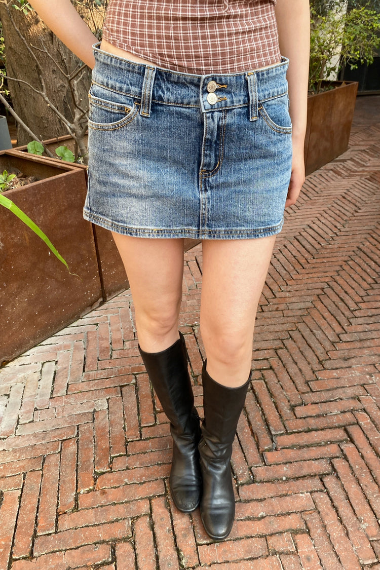 Sarah Denim Skirt | Medium Wash / XS/S