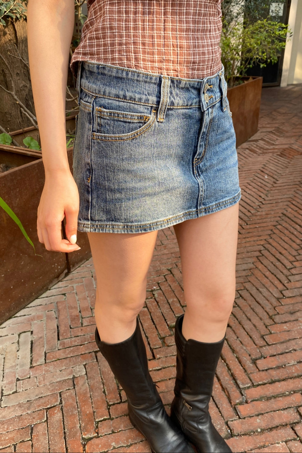 Sarah Denim Skirt | Medium Wash / XS/S