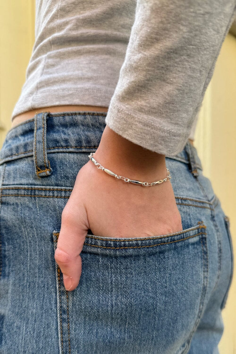 Thin Silver Bracelet | Silver