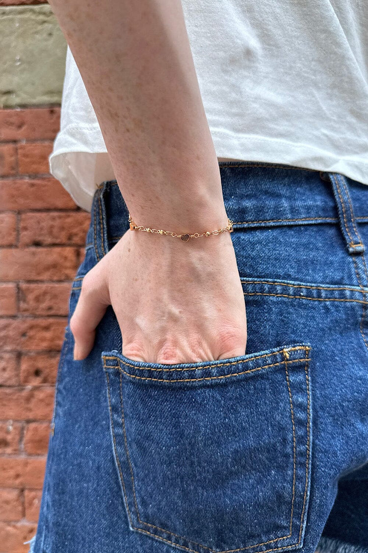 Heart Bracelet | Gold