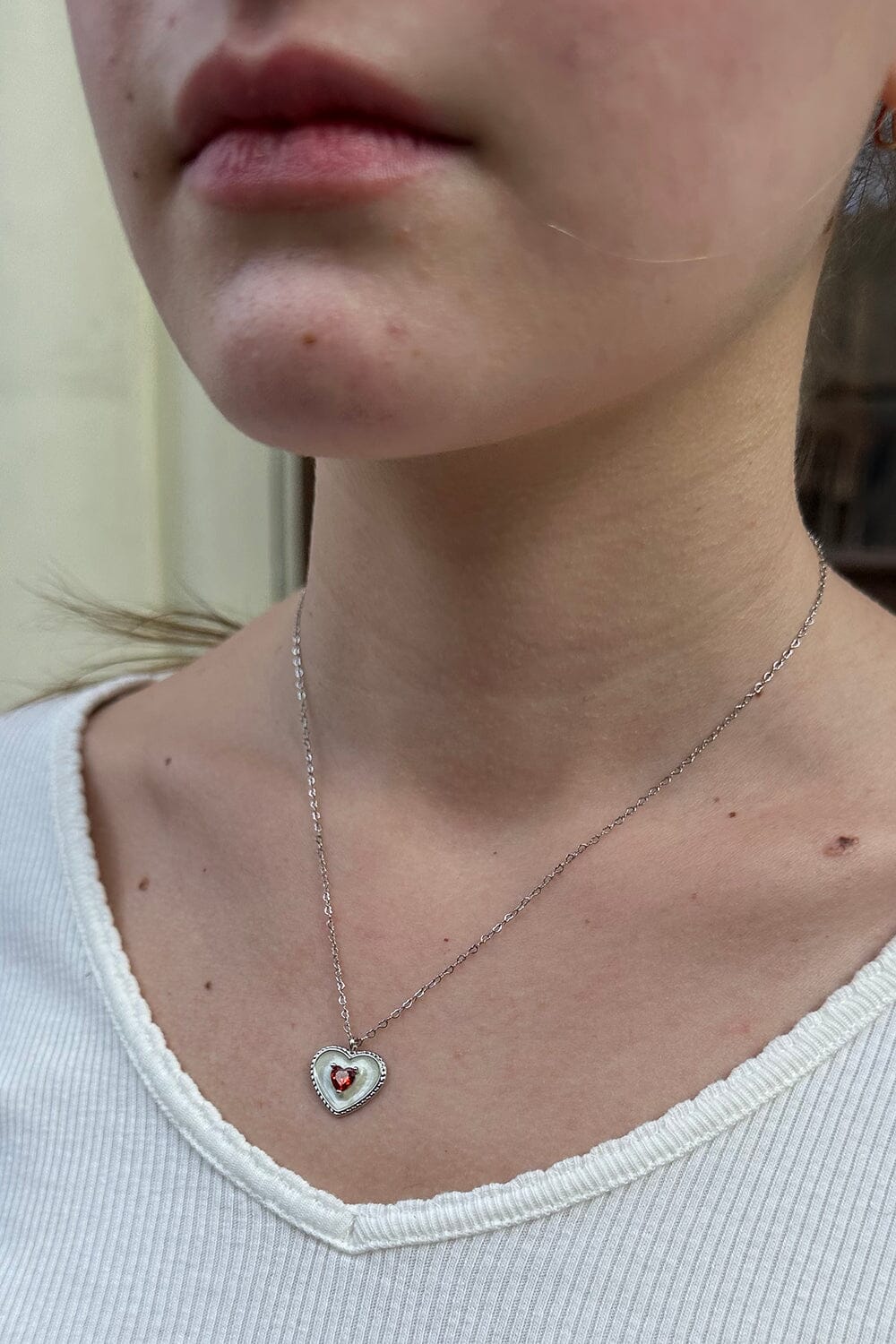 Diamond Heart Necklace – Brandy Melville Europe