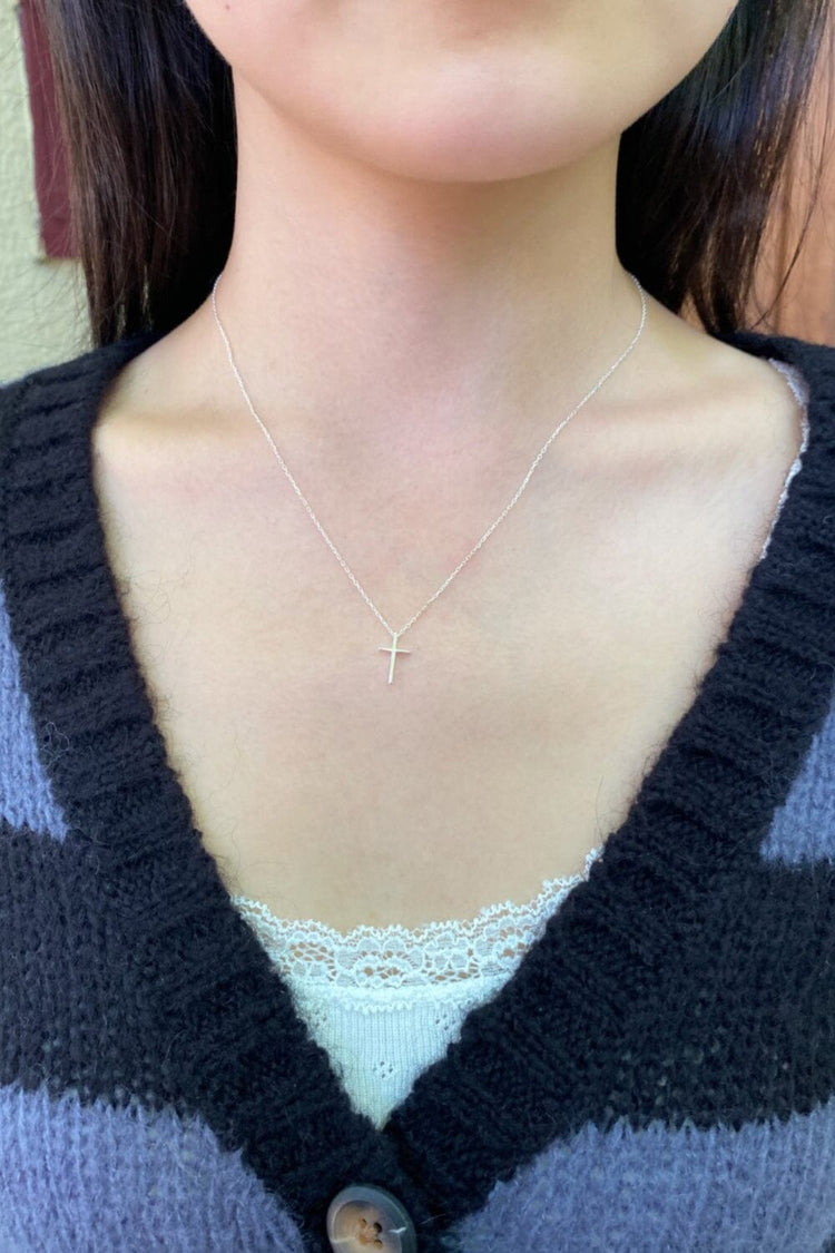 Cross Necklace  | Silver