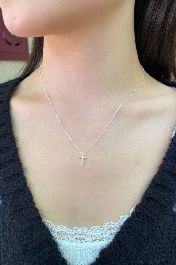 Cross Necklace  | Silver