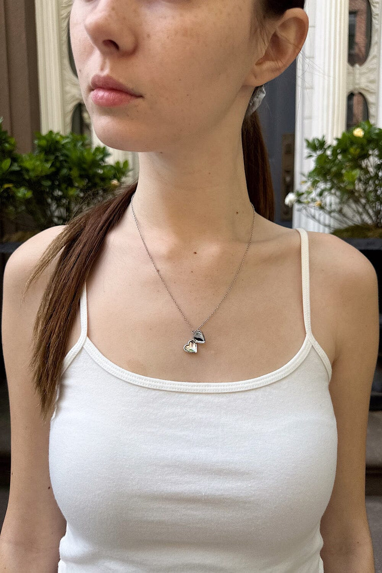 Heart Necklace | Silver