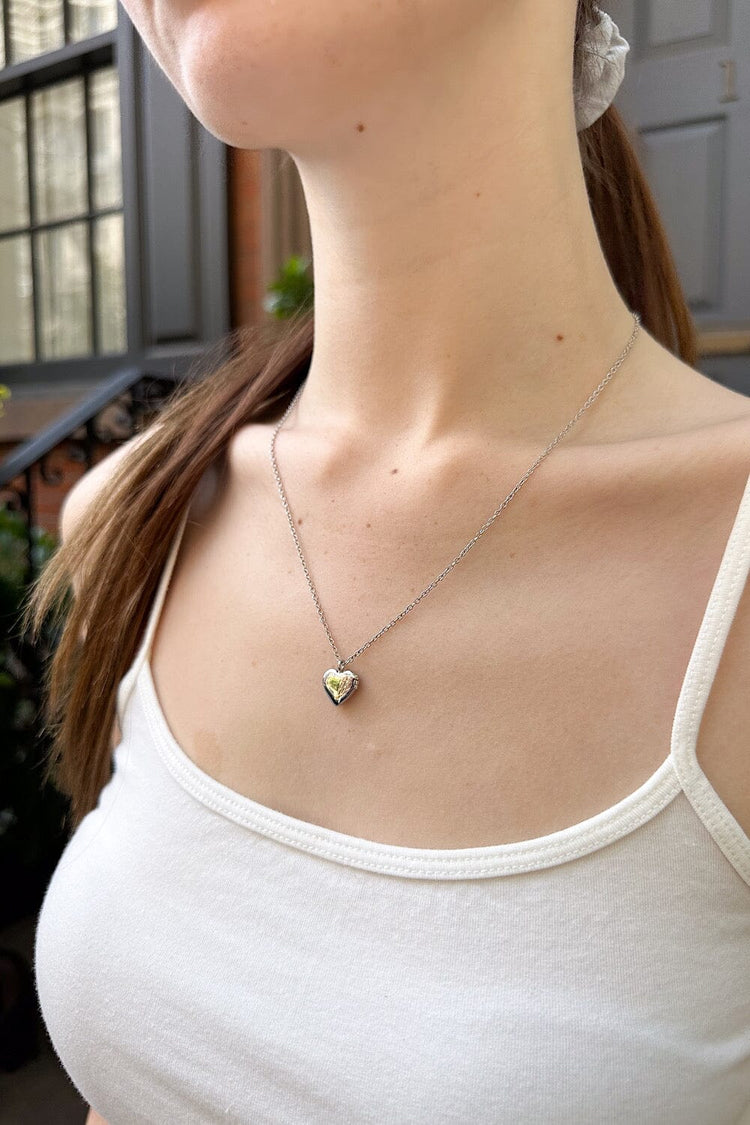 Heart Necklace | Silver