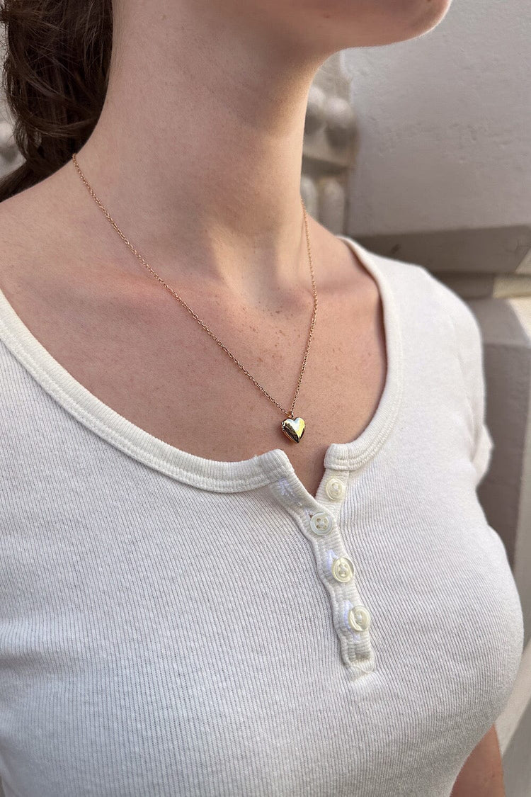 Heart Necklace | Gold