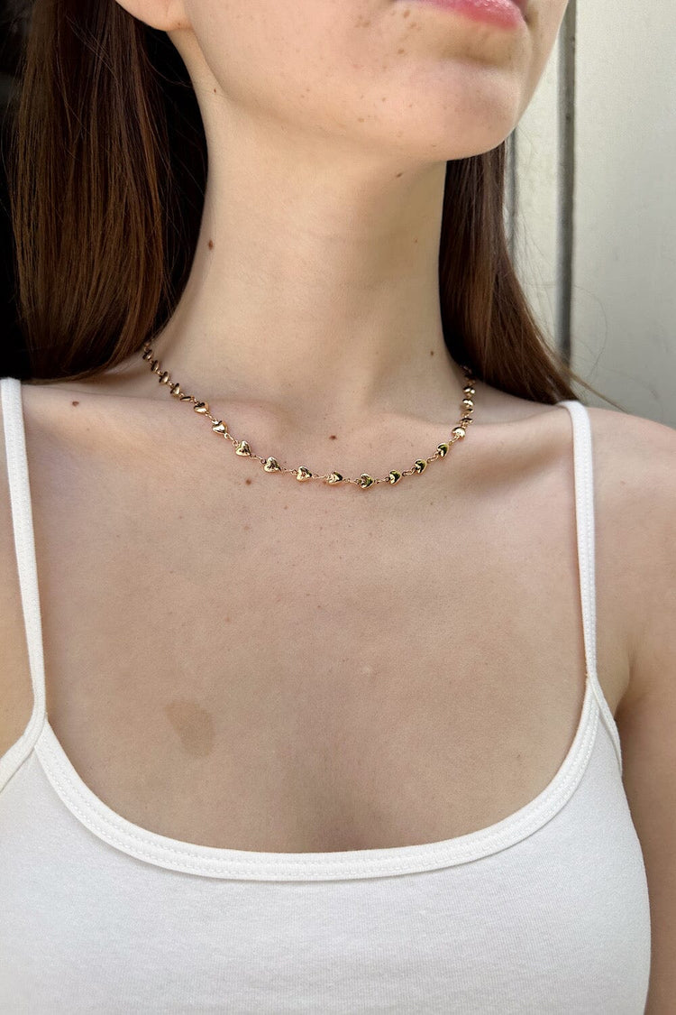 Hearts Necklace | Gold