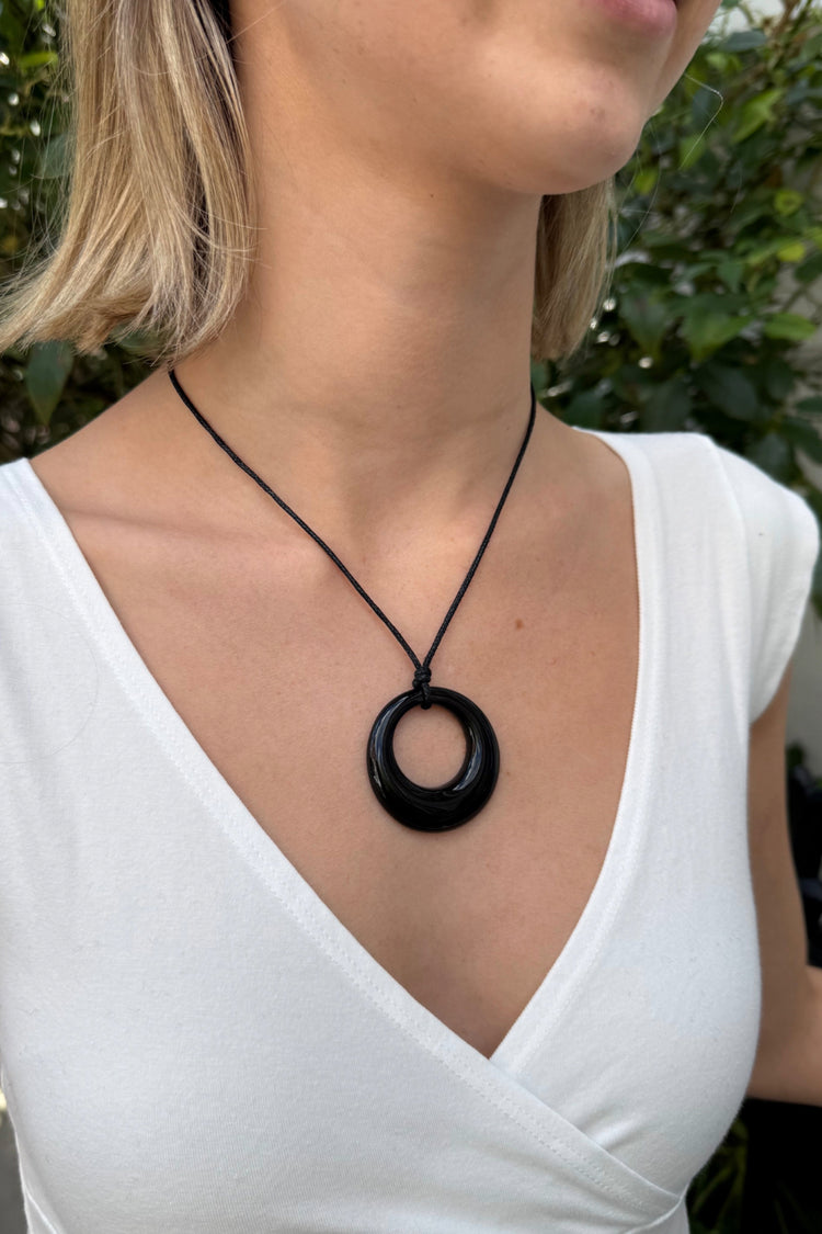 Rope Necklace | Black