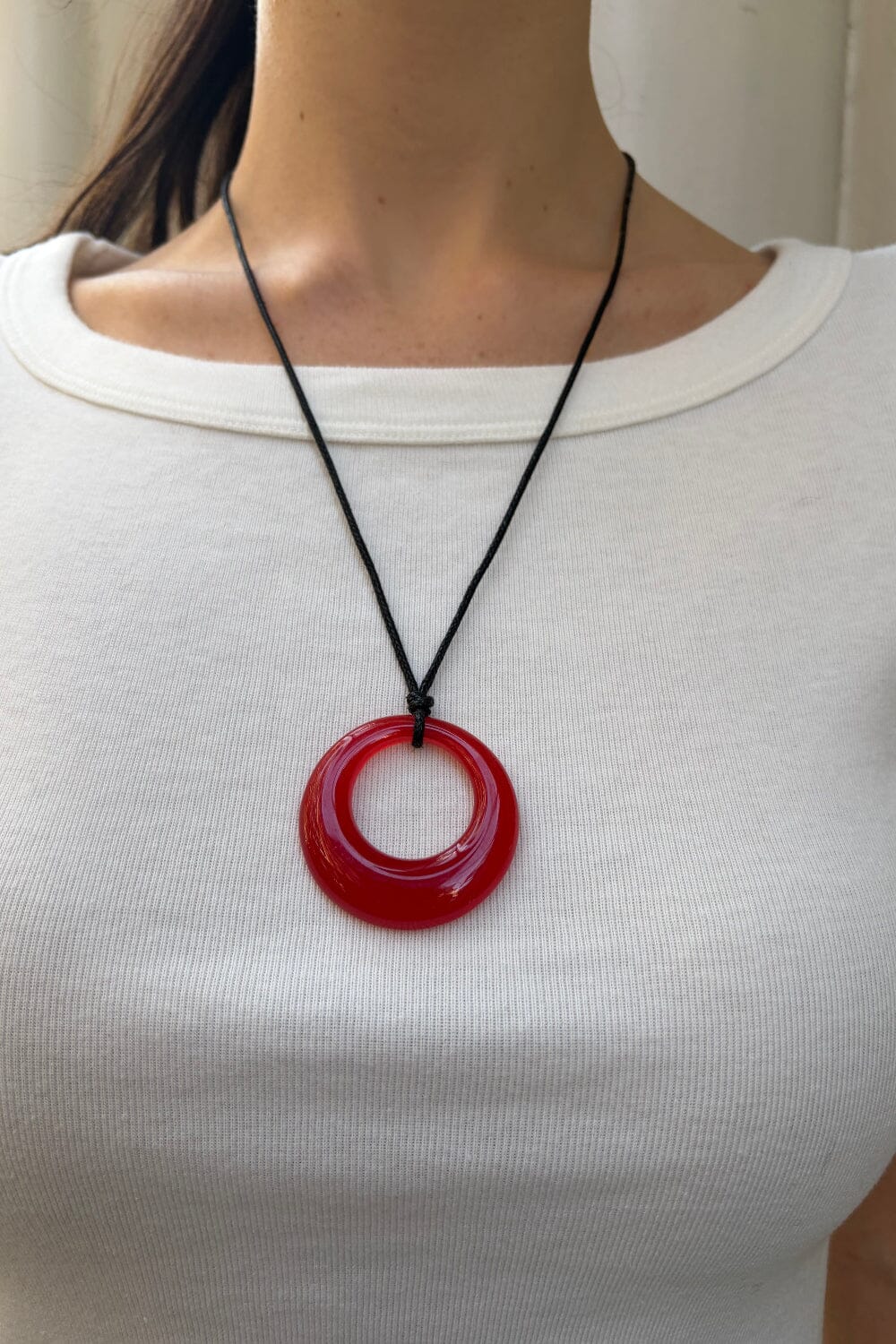 Rope Necklace | Red