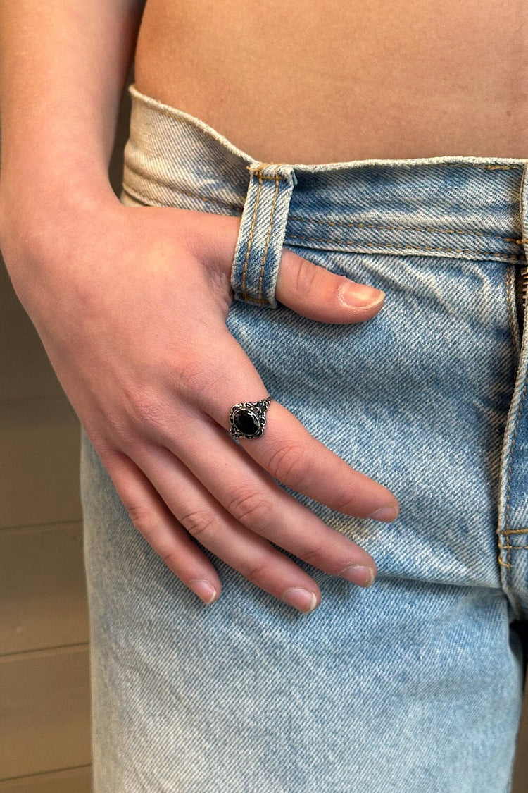 Rhinestone Ring | Silver