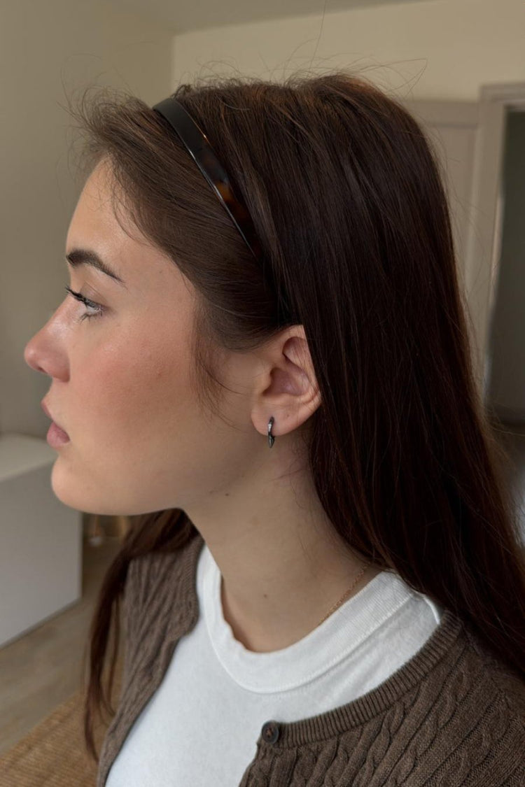 Veronica Hoop Earring | Black