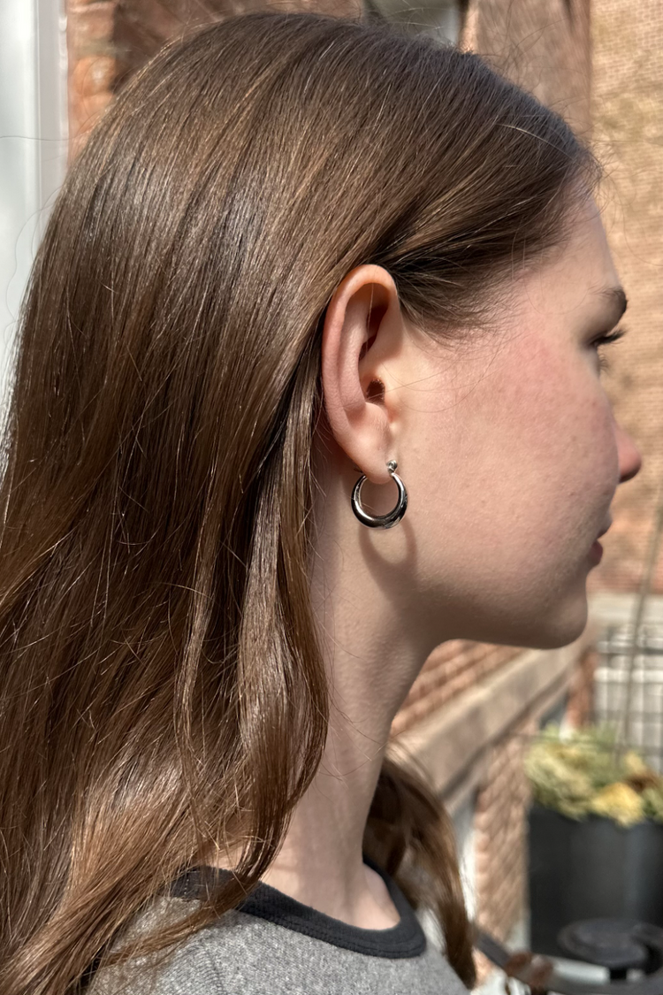 Stainless Steel Bracelet Aretes Brandy Melville Thick Hoop