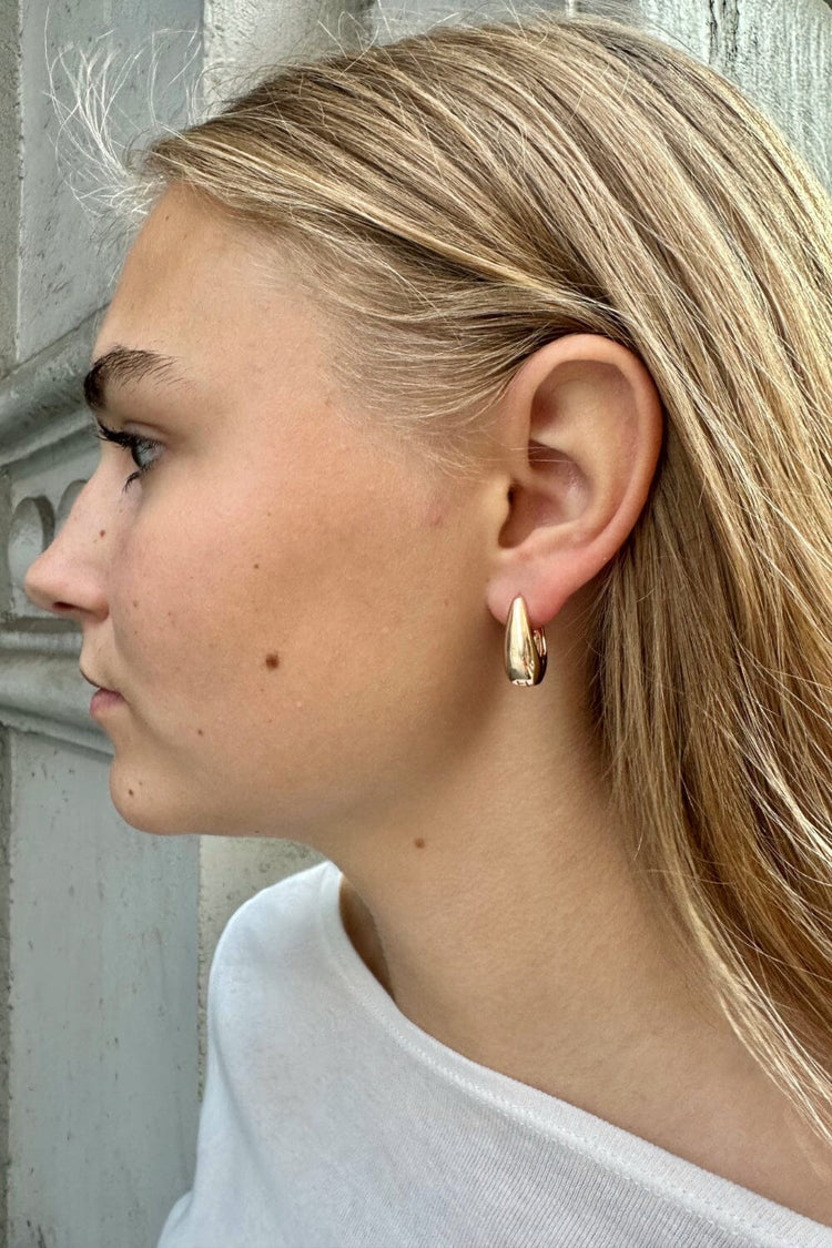 Silver Hoop Earrings | Gold