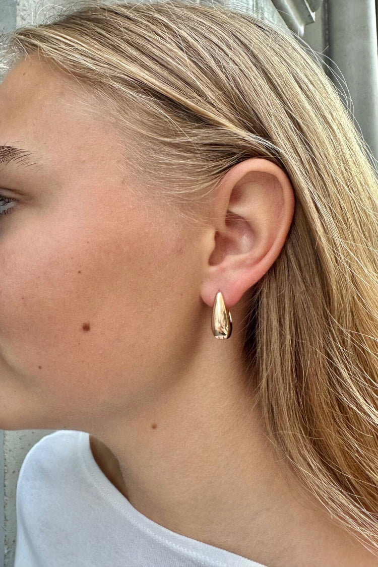 Silver Hoop Earrings | Gold