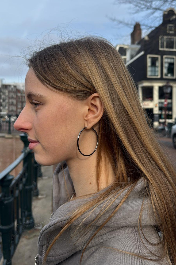 Hoop Earrings | Black