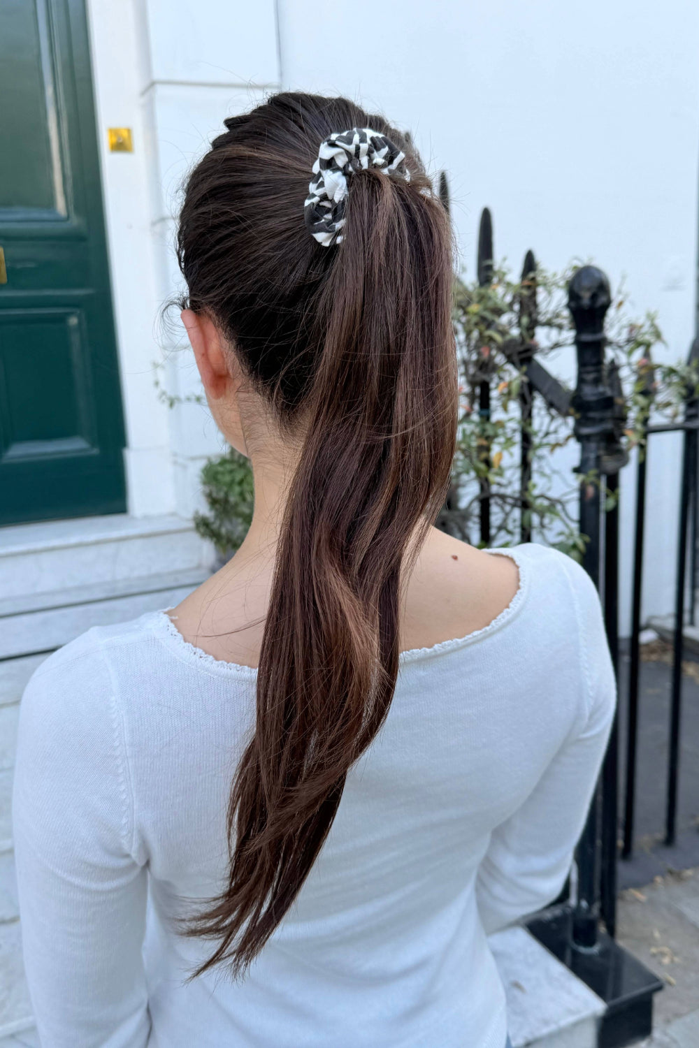 Black & White Scrunchie | Zebra Print